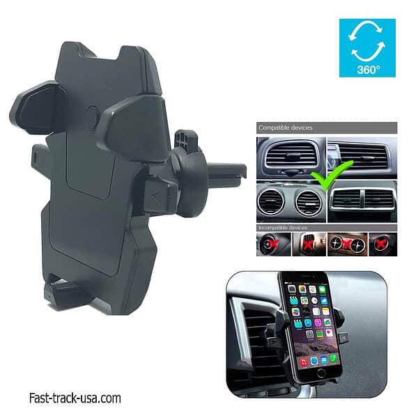 Car Air Vent Mount Cell Phone Holder One Touch