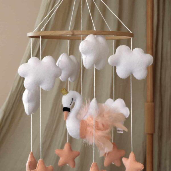 Handmade pink Swan