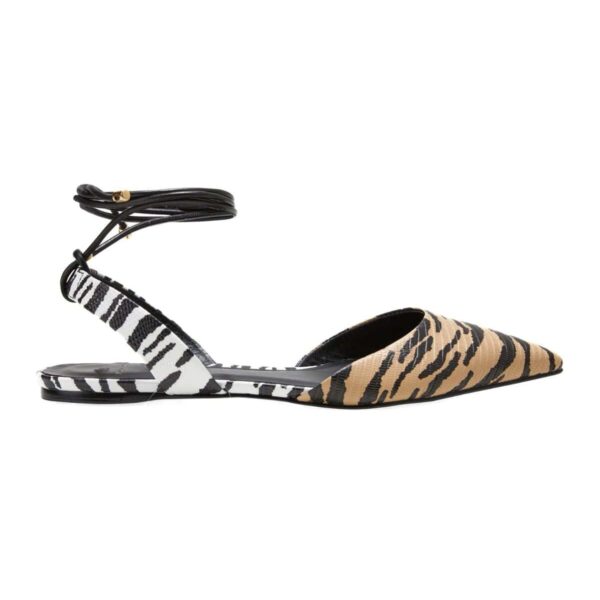 Mangará Palmito Flat Sandals Animal Print