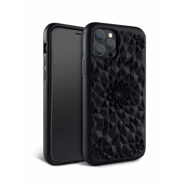 Matte Black Kaleidoscope iPhone Case