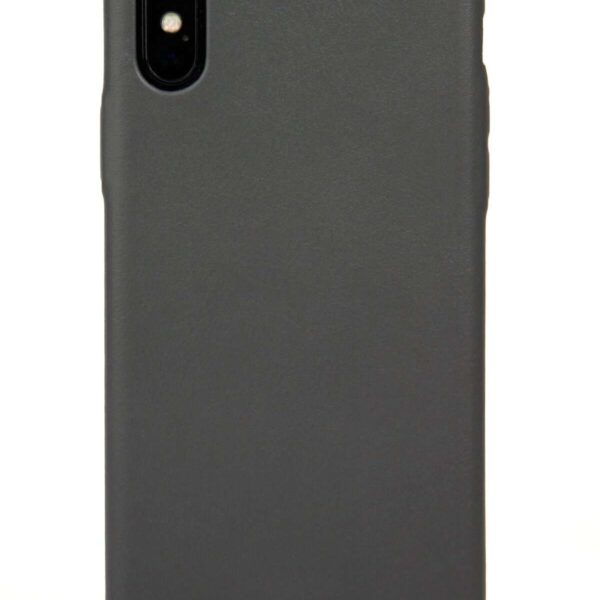 iPhone X Case, Grey Leather