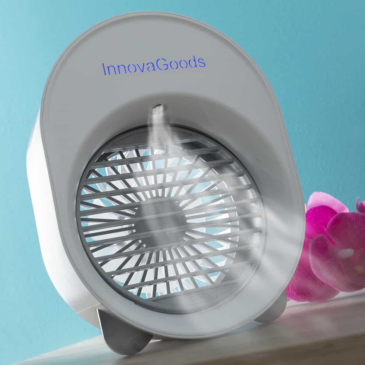 Mini Ultrasound Air Cooler-Humidifier with LED Koolizer InnovaGoods - Image 7