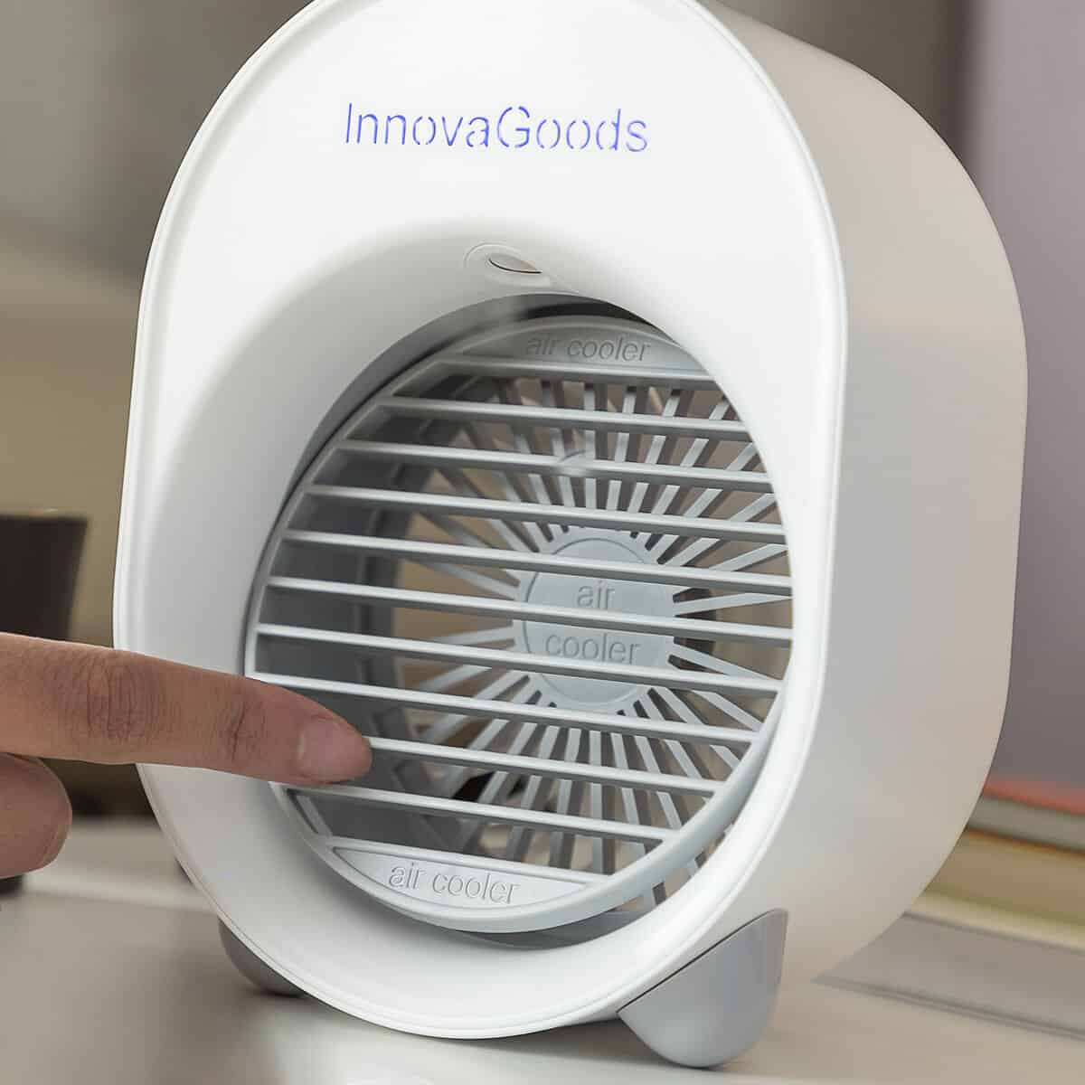 Mini Ultrasound Air Cooler-Humidifier with LED Koolizer InnovaGoods - Image 6
