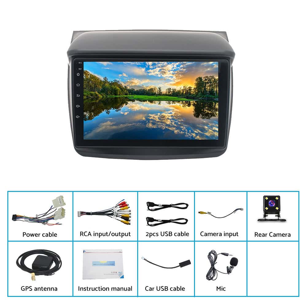 Android car radio GPS Mitsubishi Triton