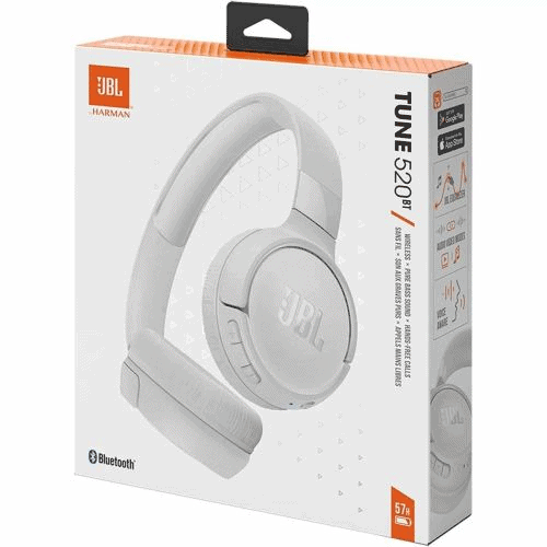 JBL Tune 520BT wireless headphones white