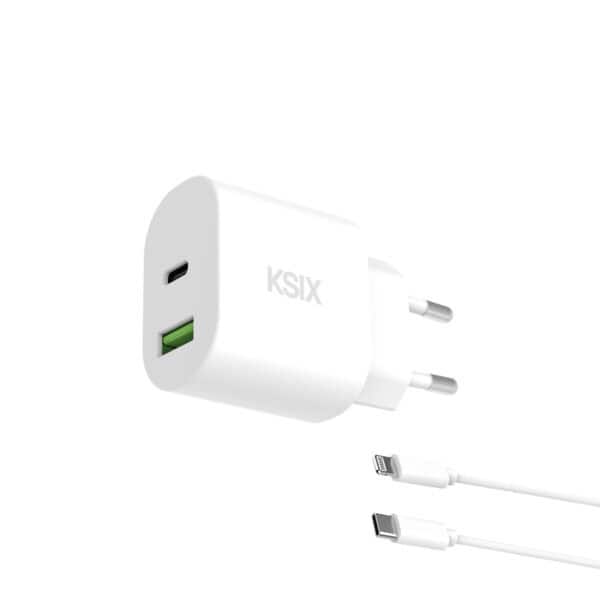 Wall Charger KSIX White 30 W