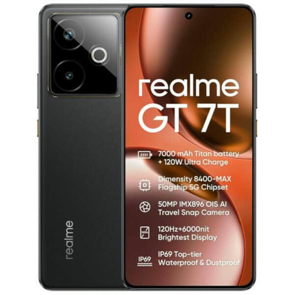 Smartphone Realme GT 7T 6,8" Octa Core 12 GB RAM 512 GB Black