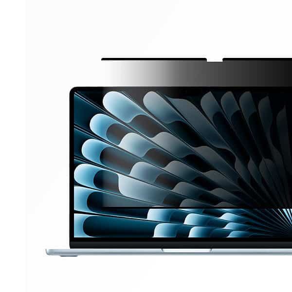 Film Privacy MacBook Air 15" (M4 / M3 / M2) – Finition mate, pose magnétique, vision confidentielle
